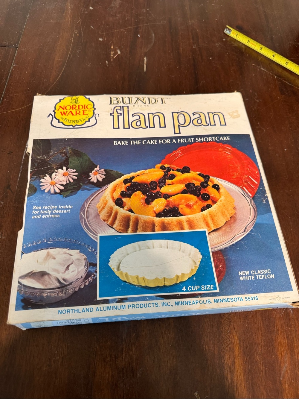 Nordic Ware Yellow Flan Pan in original Box